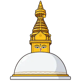 The Swayambhu stupa
